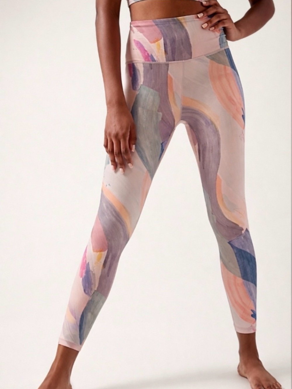 Athleta Elation Ultra High Rise 7/8 Legging in Vibrance Orchid Pink